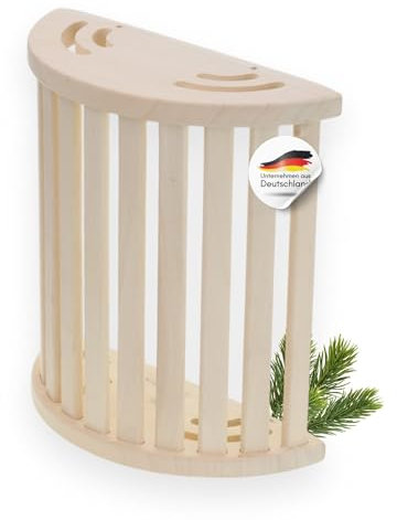 SunnyDeals® Sauna Lampenschirm aus Fichtenholz