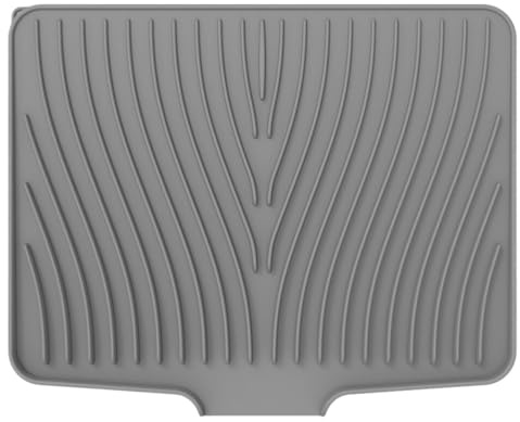 Piatto Mat a secco - Tappetino per asciugatrice in silicone premium, non scivoloso e resistente al calore | gadget da cucina versatile per piatti di essiccazione, pentole, padelle, posate, vetro