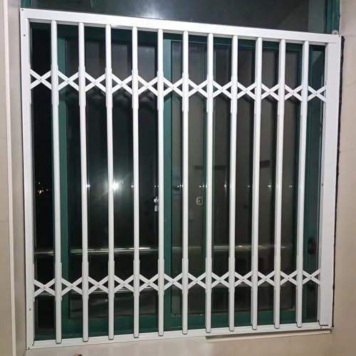 Garde Corps Fenetre Barre de Protection Extensible pour Fenêtre, Balustrade Grillagée pour Fenêtre Prévenant les Chutes Accidentelles, Barrières de Sécurité pour Fenêtre(W100xH180cm/40x71in)