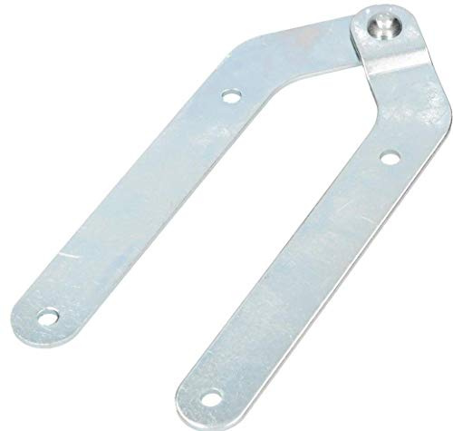 KOTARBAU® Leiterband ohne Haken Leiterscharnier Verzinkt Scharnier Stehleiterband Silber Leiter Band Öffnung 180 Grad Klappleiterband Top-Qualität (Packung mit 6)