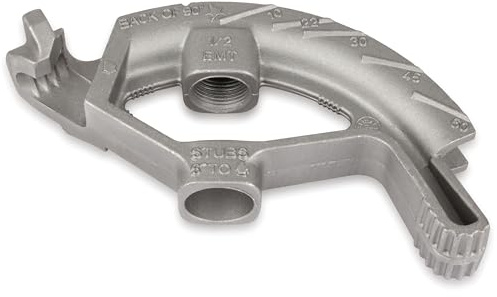 1/2-Inch EMT Conduit Hand Bender Head - Heavy-Duty Aluminum Bending Tool for Electrical EMT Pipe, Precision Angle Bends for Electricians, DIY & Professional Electrical Projects