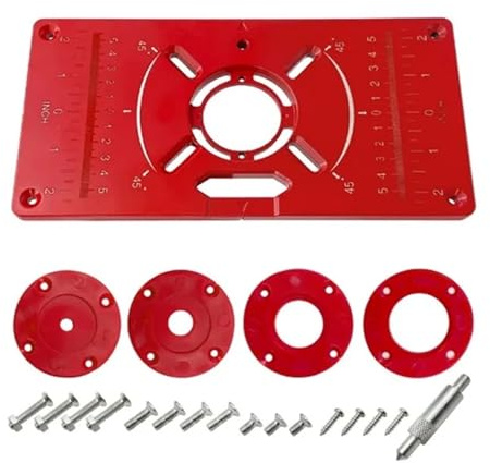 Piastra For Inserto Da Tavolo For Fresatrice Banco For Lavorazione Del Legno For Di Multifunzionale Strumento For Incisione A Macchina Lavagna Pieghevole Durevole Precisione, Resistente All'Usura