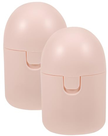 HONMEET Boîte de Rangement Pratique en Polypropylène pour Coupes Menstruelles 2 Pièces Couleur Rose Clair Étui Portable Réutilisable pour Voyage et Soins Féminins