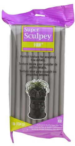 Super Sculpey SS1SCULP Firm, En Storlek, Grå