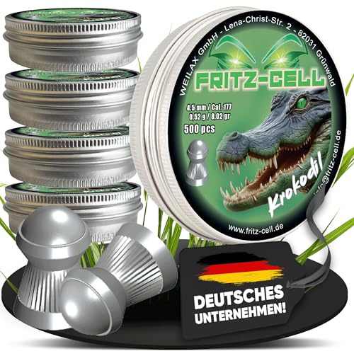 Fritz-Cell Diabolo 4,5 mm Rundkopf für Luftgewehr – 2500 Stück