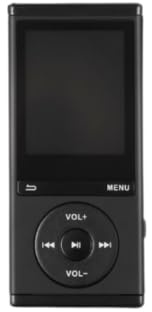 WE Lecteur MP4 8Go Lecture Audio et Video, Radio FM, Bluetooth V4,0, Podomètre Noir + Ecouteurs