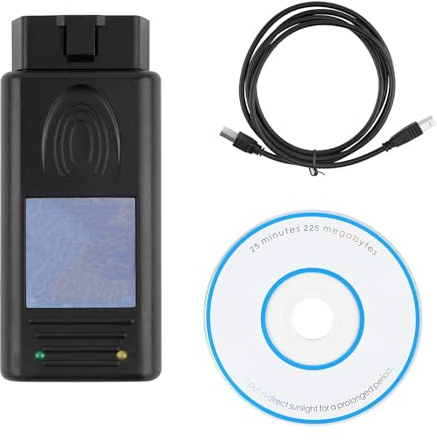 Riloer Escáner de diagnóstico para Coche OBD2 V1.4.0, para Lee y Borra Códigos de Fallo Monitoriza Datos en Tiempo Real Compatible con BMW E36/E39/E46/E38/E53/E83/E85 | Escáner de códigos de diagnóstico, escáner automático para coche Obd2, dispositivo de diagnóstico para coche, escáner obd