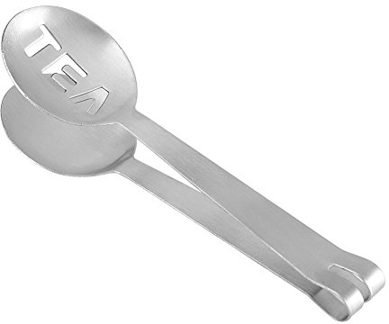 Exprimidor de Bolsitas de Té de Acero Inoxidable, Pinzas para Bolsitas de Té, Mini Infusor de Té, Cuchara Redonda, Pinzas para Bolsitas de Té, Pinza de Azúcar, Herramienta de Cocina