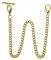 Create idea Taschenuhr Albert Weste Kette mit T-Stange & Karabinerverschlüssen, 35,6 cm, klassische Metall-Uhrenkette, Glieder- & Taschenuhrenständer, Single Link Vest Belt, gold