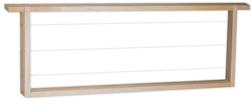 Imkado 40x Zander 2/3 (Flach) Rähmchen, Gerade Seitenteile - aus Lindenholz, montiert, mit Edelstahldraht gedrahtet