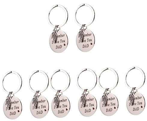 GALPADA 6stücke Vatertagsgeschenk Schlüsselanhänger Schlüsselringe Mit Persönlicher Dich Papa Stilvolle Dekoration Für Taschen Und Rucksäcke