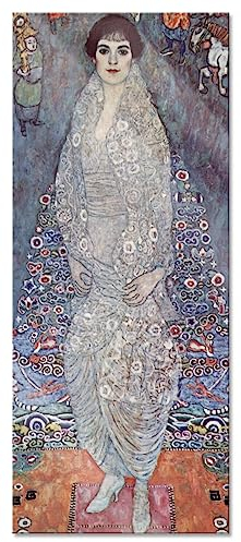 Pixxprint Glasbild Panorama, Wandbild aus Echtglas, Gustav Klimt - Elisabeth Lederer, 120x50 cm, inkl. Aufhängung und Abstandshalter
