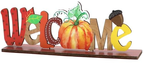 Cartello in legno del Ringraziamento, cartello autunnale in legno, centrotavola per tavolo del Ringraziamento, zucca, decorazione autunnale, festival, decorazione per feste autunnali, decorazioni per