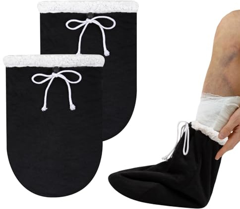 Nogsay gips-tåskyddsstrumpor, gipsstrumpor, tåskyddsstrumpor för män och kvinnor, vintergjutning, tåskydd, mjuk tjock, plyschfotvärmare, gipsvandringskängor skydd