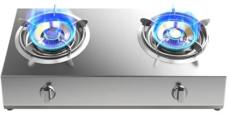 Réchaud Au Propane, Réchaud Au Propane Portable À 2 Brûleurs, Table De Cuisson À Gaz En Acier Inoxydable Haute Puissance 24566,4 BTU For Cuisine, Camping En Plein Air, Camping-car Et Appartements (Co