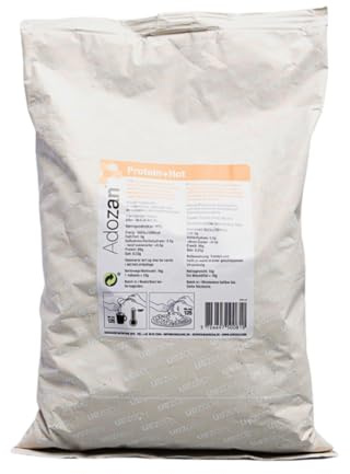 Adozan Protein+Hot : Poudre de protéine | Sachet de 1000g | Poudre de protéine sans goût pour l'alimentation, la pâtisserie, la cuisine et les boissons | Résistant à la chaleur jusqu'à 100 degrés