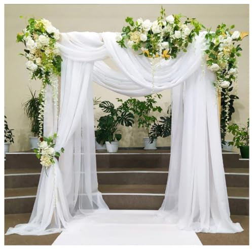 Tüllstoff 800 x 160 cm – Weicher Organza Stoff für Hochzeit & Dekoration | Tüll Stoffe Weicher Mesh Drapierstoff für Stuhlschärpe, Tischdeko, Gardinen, Hintergrund, Party, Bankett & Event