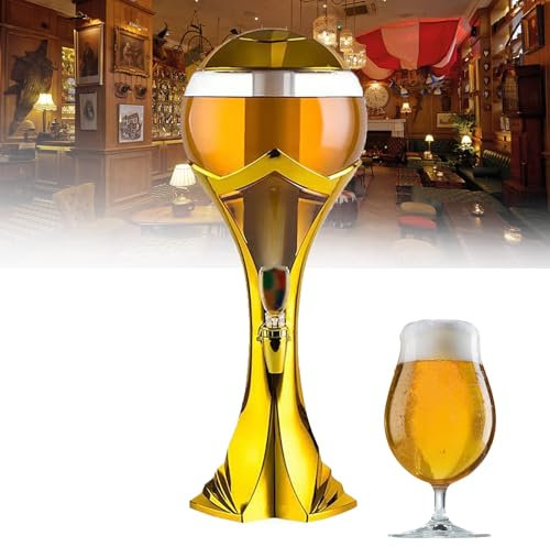 NVYAZJ Dispensador de Cerveza, dispensador de Torre de Cerveza de Mesa para Bebidas, Torre de Bebidas, dispensador de Bebidas, Barril de Cerveza portátil