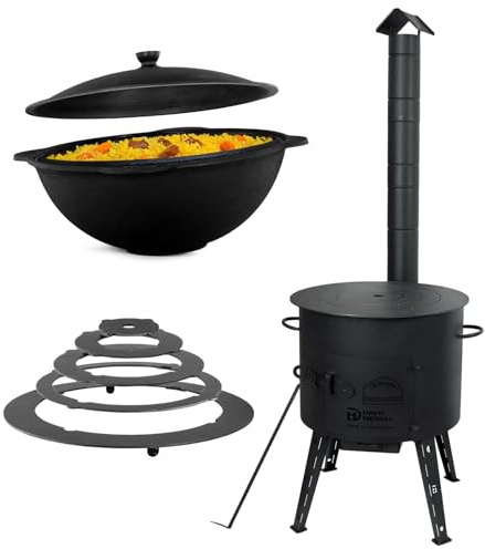 Ø49cm Uchag 2mm stahl Utschak mit Adapter-Ringe Rohr 22L