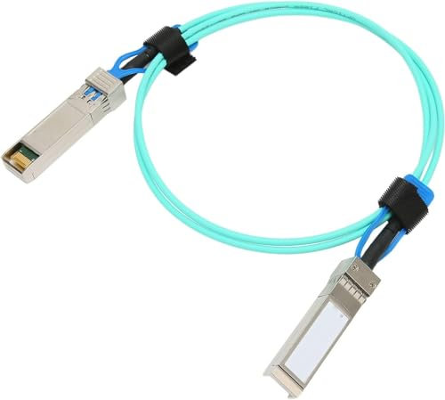 Elfcam® - 20 Mètres Câble Optique Actif AOC avec Transceivers 25Gb SFP28 ver SFP28, 25GbE Active Optical Cable Multimode OM3 pour NVIDIA Mellanox et Intel E810, 20m