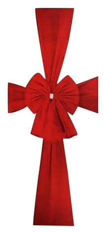 perfk Weihnachten Haustür rote Schleife Tür rote Schleife Dekoration Haustür rote Schleife für Hochzeit Tor Fenster Weihnachtsbaum Urlaub
