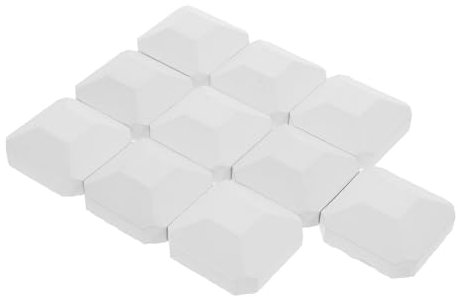 MAGICLULU 10pcs Grill Cordierite Briquettes Replacement for Gas Grill Briquettes Self Cleaning for Bbq and Fireplace Use