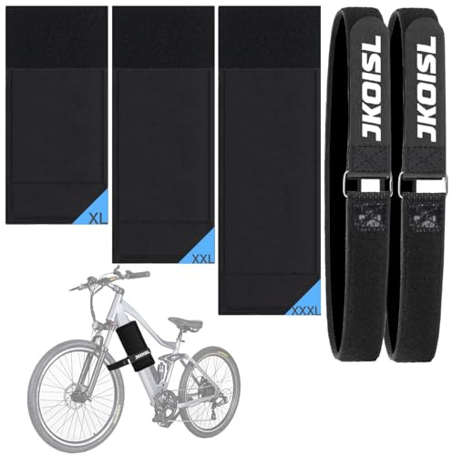JKOISL Protezione per Telaio della Bicicletta Elettrica 25 30 35CM+ Cinghie per Portabiciclette Cinghie 85CM, Accessori di Protezione per Mountain Bike, Biciclette elettriche