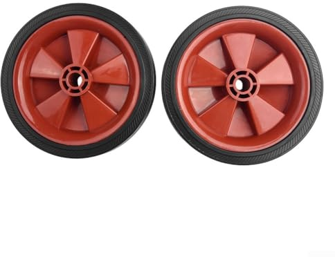 Coppia di ruote girevoli e resistente per compressori d'aria, confezione da 2, set di 2 ruote di ricambio per compressore da 15,2 cm, 2 ruote in gomma da 12