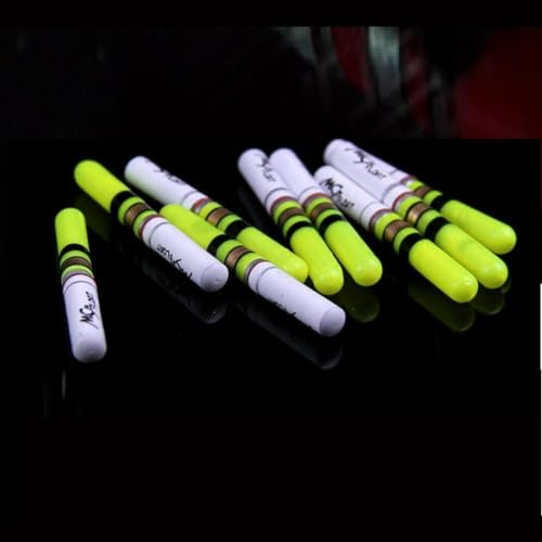 10 galleggianti notturni a LED per la pesca azionati da batteria CR322, efficaci a 30 metri (verde)