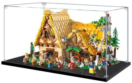 50x30x25cm Acryl Vitrine für Modellautos, Schaukasten für Figuren | Acryl Vitrine Schaukasten für Lego Modellauto 1/10 Batmobile Tumbler 76240 at-TE Walker 75337 BTS Dynamite 21339 43242