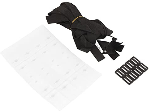 Yctze 8 Sets Swimming Pool Roller Strap Solar Cover Reel Attachment Kit with Buckles & Cord Plates for Easy Installation & Reliable Performance