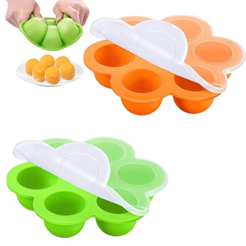 OIXEYA 2 pièces bac glacon bebe diversification, petit pot conservation bébé, diversification alimentaire bébé, pour fruits, purées et lait maternel