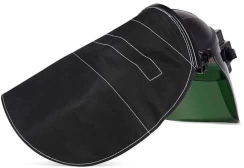 Ipetboom Welding Helmet Extended Cover Black Flame-Retardant Neck Sun Shade Rear Welding Hood Accessory for Welder Protection