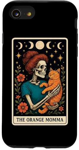 The Orange Momma Cat Mom Carte de Tarot pour la fête des mères Coque pour iPhone SE (2020) / 7/8