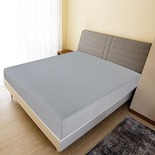 Genérico Sábanas bajeras Jersey 2 uds algodón Gris 100x200 cm,Casa y jardín,Ropa de casa,Ropa de Cama,Sábanas-136203