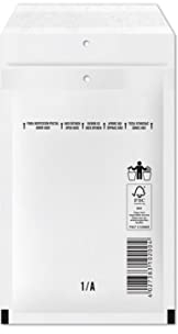 ® 1200 Stück Gr. A/1 Luftpolstertaschen Versandtaschen Umschläge A1 [ 100 x 165 mm ] Weiß DIN A6 Briefumschlag Beste Qualität