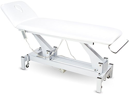 Medeo 002301 Weiß (Mit Handbedienung) Elektrische Behandlungsliege Therapieliege Massageliege