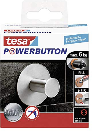 Tesa 59330-00000-00 Powerbutton Haken - classic rund