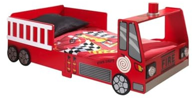 Vipack 'Autobett sctdft Toddler Fire Truck Kinderbett MDF Rot 157 x 77 x 60 cm