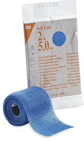 Soft Cast 82101B band, 2,5 cm x 1,8 m, blå (10-pack)