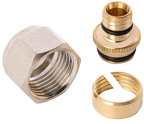 WIROFLEX | Klemmring-Adapter für Wiroflex-Rohr | Schraubsystem | Fitting | 1/2 A x 16 mm | Für Mehrschichtverbundrohr