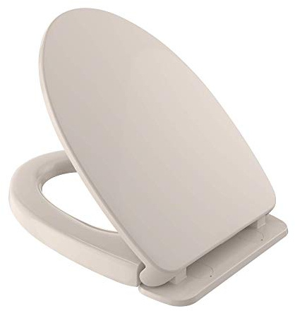 TOTO SS124-12 SoftClose, Non Slamming, Elongated Toilet Seat and Lid, Elongated, Sedona Beige