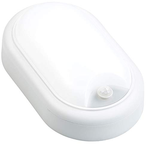 Luminea Garagenlicht: LED-Feuchtraumleuchte, Bewegungssensor, 1.050 lm, 15 W, IP44, IK08 (Kellerleuchte mit Bewegungsmelder, LED Kellerleuchte, Leuchte)