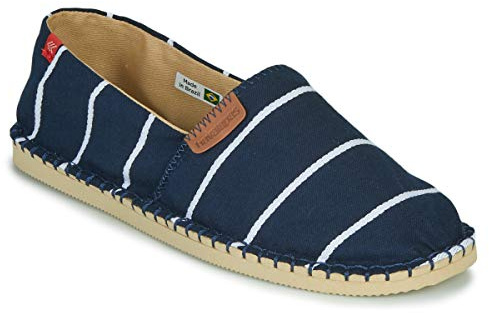 Havaianas Origine Stripes Espadrille Wedge Sandale, Marineblau, 5 UK (37 EU)