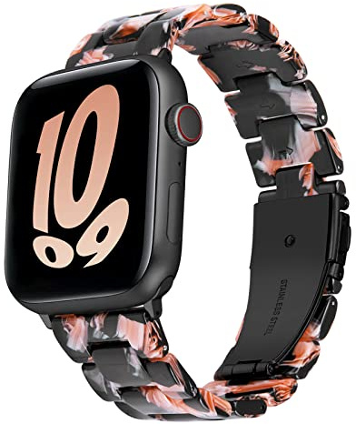 BINLUN Compatible with Apple Watch Straps 38mm 40mm 41mm 42mm 44mm 45mm 46mm 49mm for Women Men, Ladies Resin Watch Band Compatible with iWatch Series 11/10/9/8/7/6/5/4/3/2/1/Ultra/Ultra 3 2/SE/SE3 2