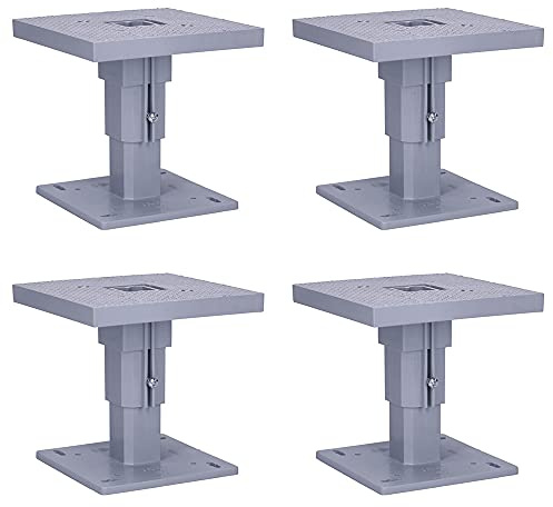 Voxura Teleskop-Geräteträger Isolierstärke 80-160mm UP Fläche 110x110mm Leitungsführung Außendämmung Beleuchtung UP tief universal Grau 4 Stück
