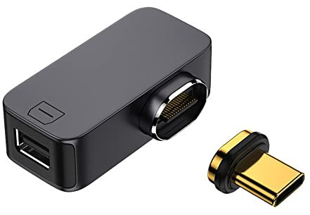 xiwai Adattatore magnetico angolato da USB-C tipo C a Mini DP Displayport Monitor 4K 2K 60hz per telefoni e laptop