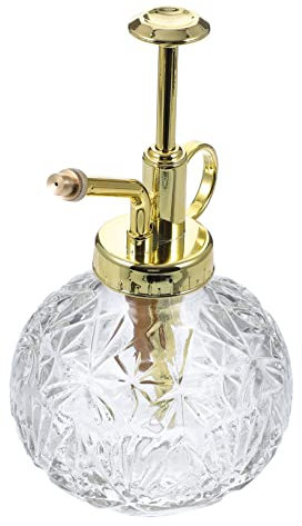 jojofuny Bouteille De Pulvérisation Verre Vintage Pour Plantes Et Fleurs Arrosage Précis Avec Design Ergonomique Idéale Pour Jardinage à Domicile Et Activités Familiales Transparent