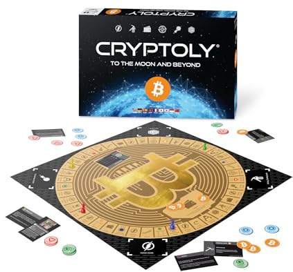 CRYPTOLY - The Bitcoin Strategy Game for the Whole Family - No Crypto Pre-knowledge Required - English Language Version - 2-6 Players from 8 Years - Board Game for Children and Adults - Board Game
