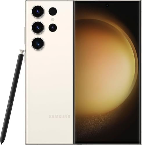 Samsung Galaxy S23 Ultra (S918) 5G Color Crema, 12 GB de RAM, 512 GB de Memoria Interna, Dual Sim. Pantalla Dynamic AMOLED 2x de 6,8. Cámara principal de 200 MP (Reacondicionado)